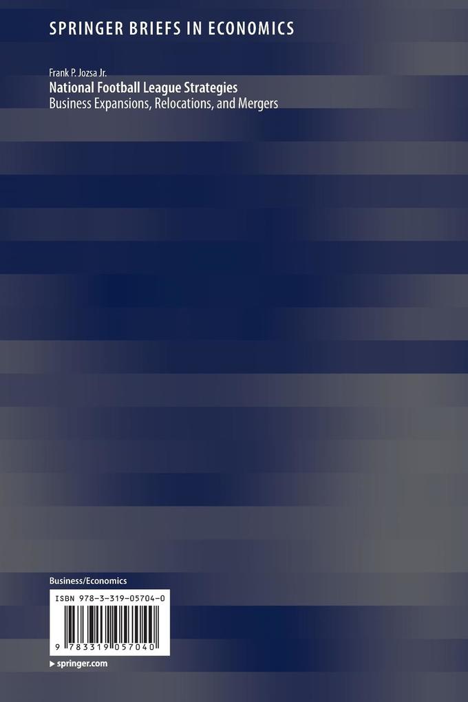 Weitere Ansicht: National Football League Strategies | Frank P. Jozsa Jr.