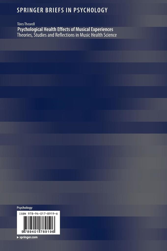 Weitere Ansicht: Psychological Health Effects of Musical Experiences | Töres Theorell