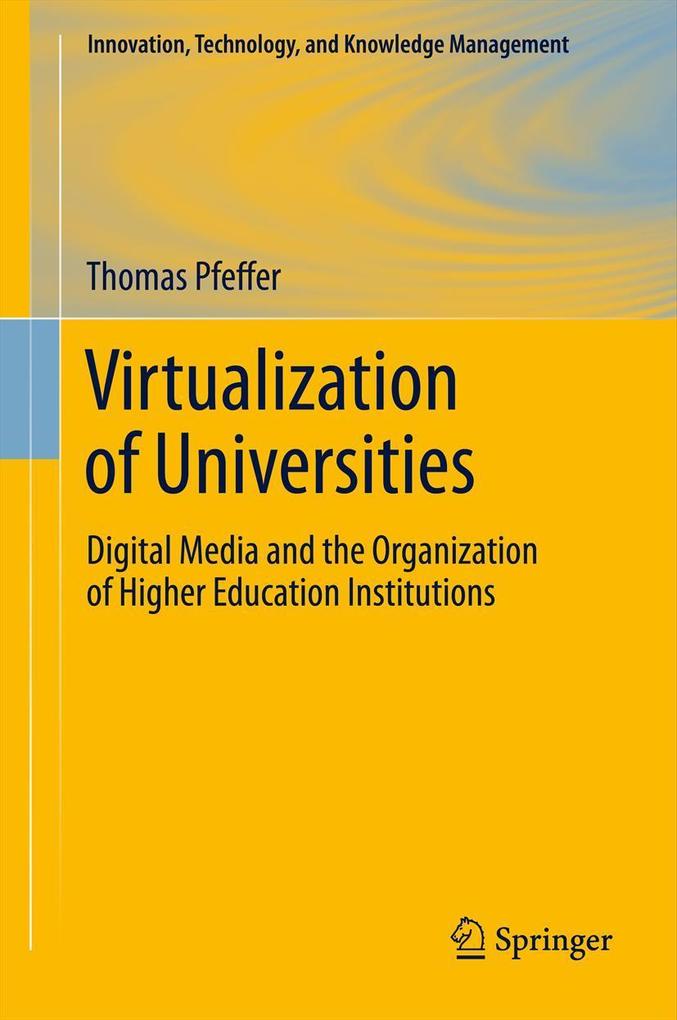 Produktbild: Virtualization of Universities | Thomas Pfeffer