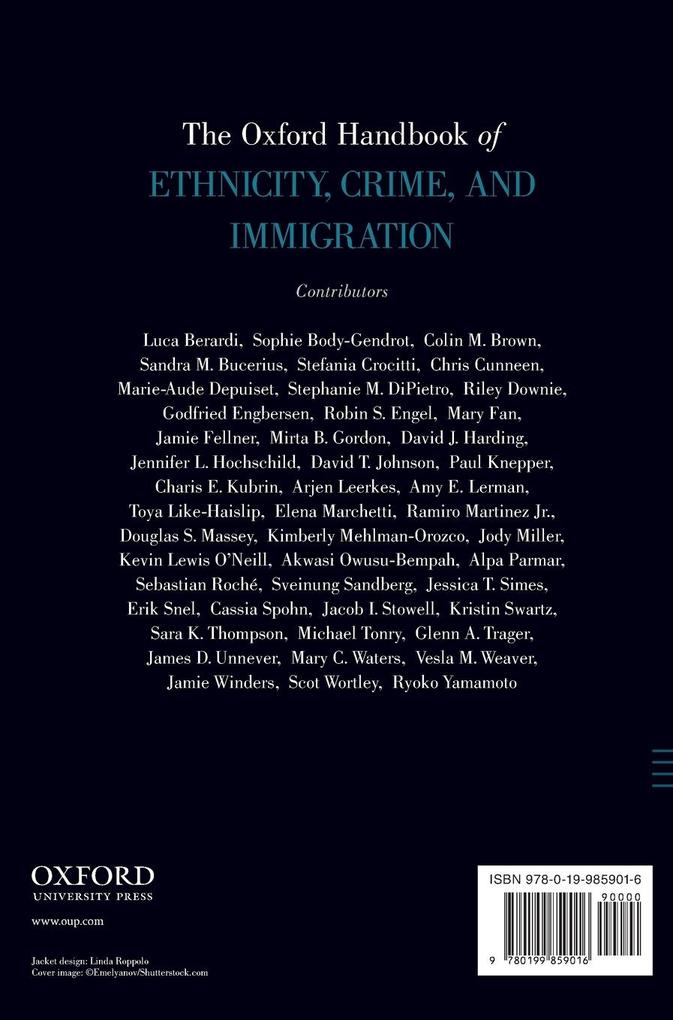Weitere Ansicht: Oxford Handbook of Ethnicity, Crime, and Immigration