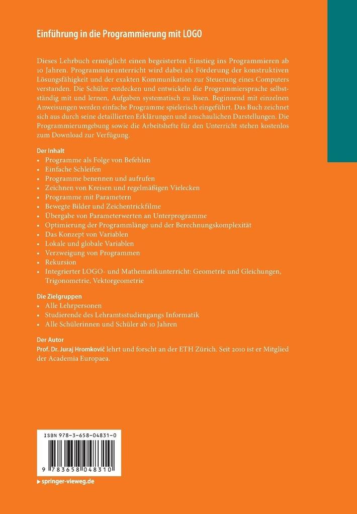 Weitere Ansicht: Einführung in die Programmierung mit LOGO | Juraj Hromkovi