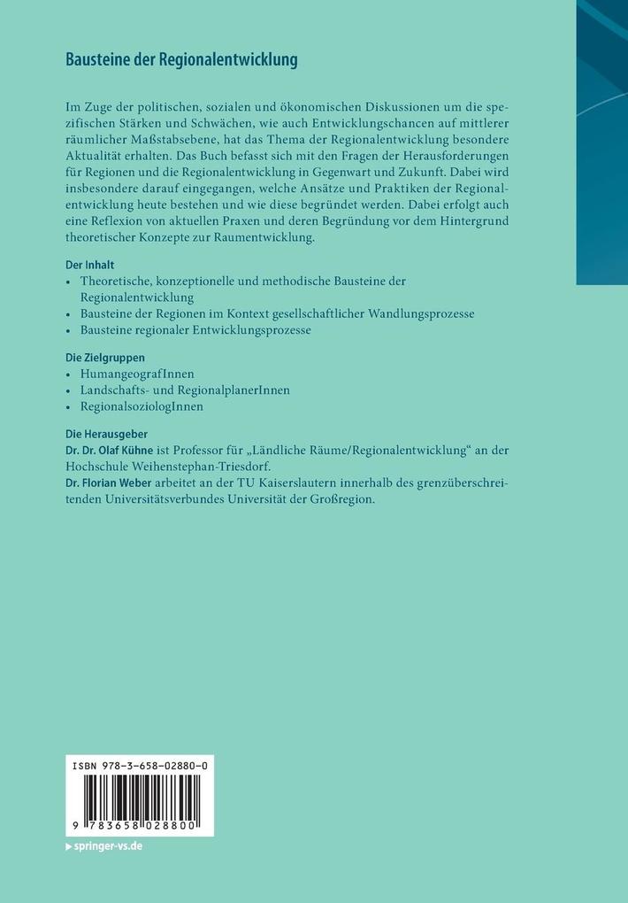 Weitere Ansicht: Bausteine der Regionalentwicklung