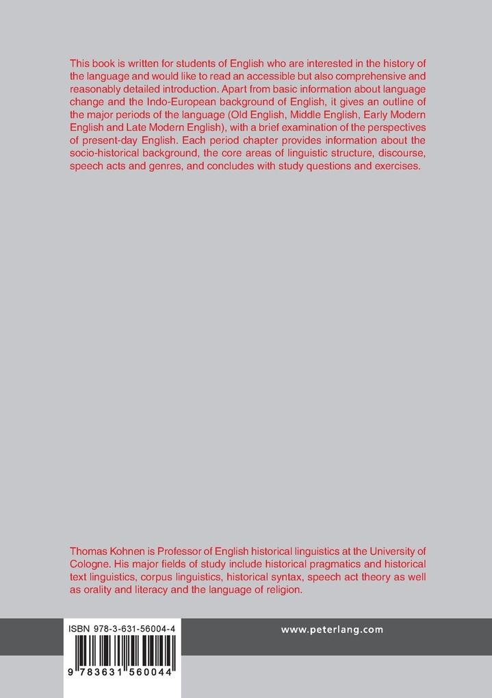 Weitere Ansicht: Introduction to the History of English | Thomas Kohnen