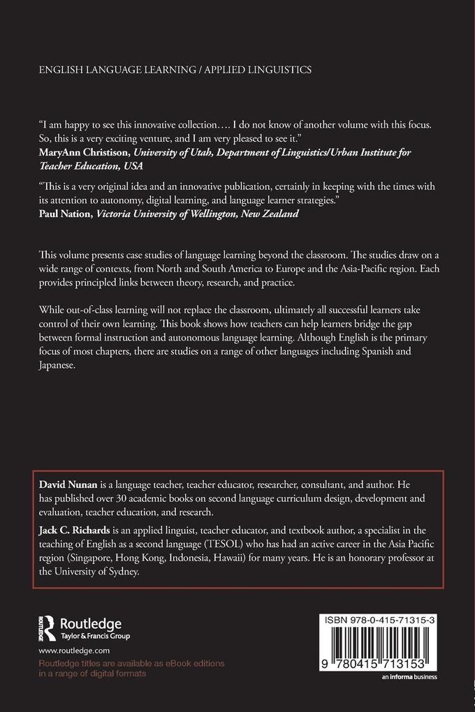 Weitere Ansicht: Language Learning Beyond the Classroom