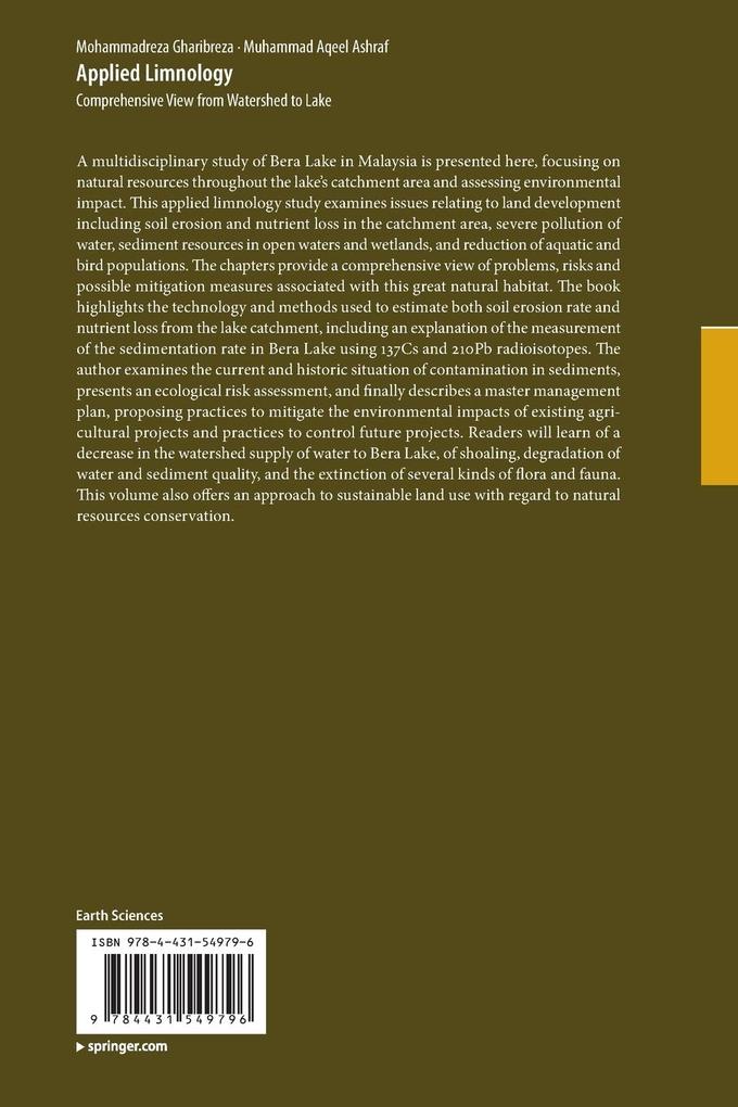 Weitere Ansicht: Applied Limnology | Mohammadreza Gharibreza, Muhammad Aqeel Ashraf