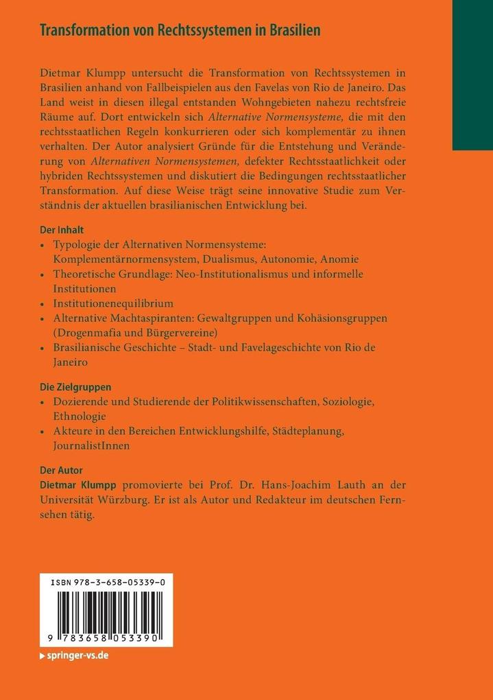 Weitere Ansicht: Transformation von Rechtssystemen in Brasilien | Dietmar Klumpp