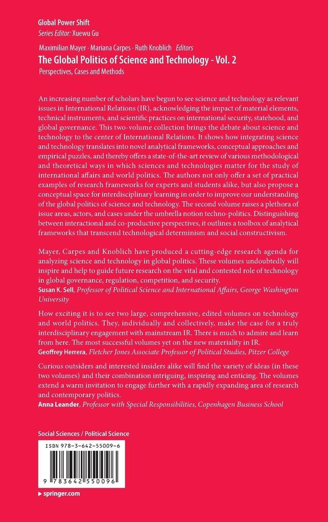 Weitere Ansicht: The Global Politics of Science and Technology - Vol. 2