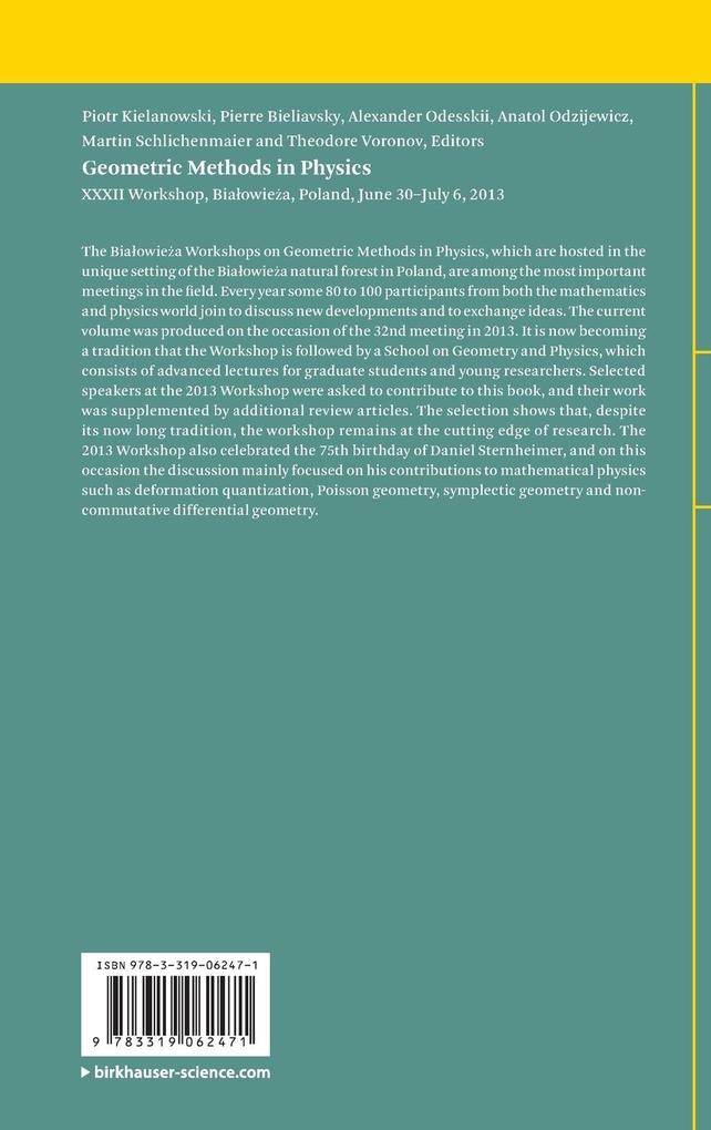 Weitere Ansicht: Geometric Methods in Physics