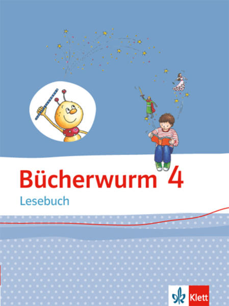 Produktbild: Bücherwurm Lesebuch 4. Schülerbuch mit Überhangfolie Klasse 4