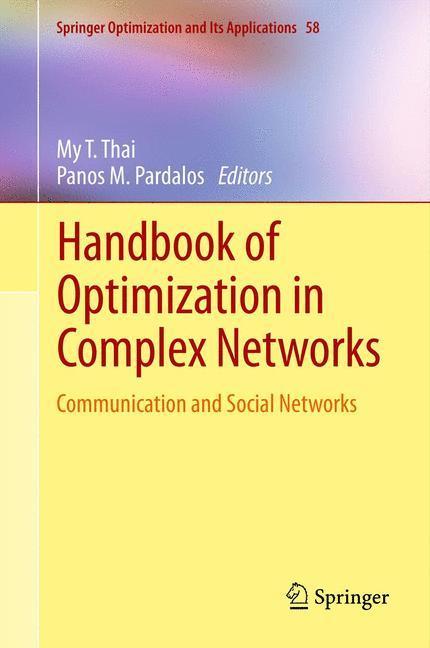 Weitere Ansicht: Handbook of Optimization in Complex Networks
