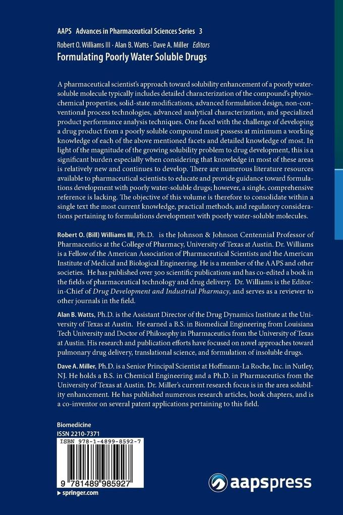Weitere Ansicht: Formulating Poorly Water Soluble Drugs