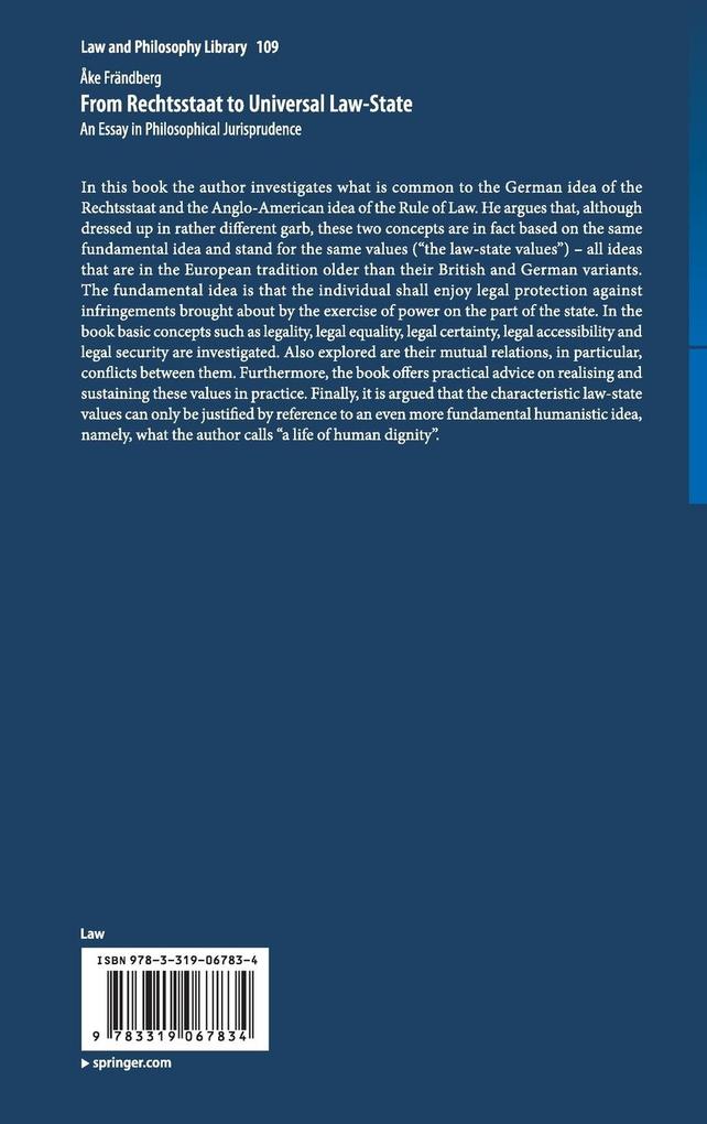 Weitere Ansicht: From Rechtsstaat to Universal Law-State | Åke Frändberg
