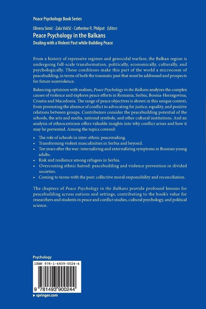 Weitere Ansicht: Peace Psychology in the Balkans
