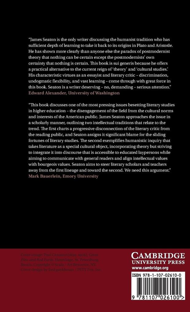 Weitere Ansicht: Literary Criticism from Plato to Postmodernism | James Seaton