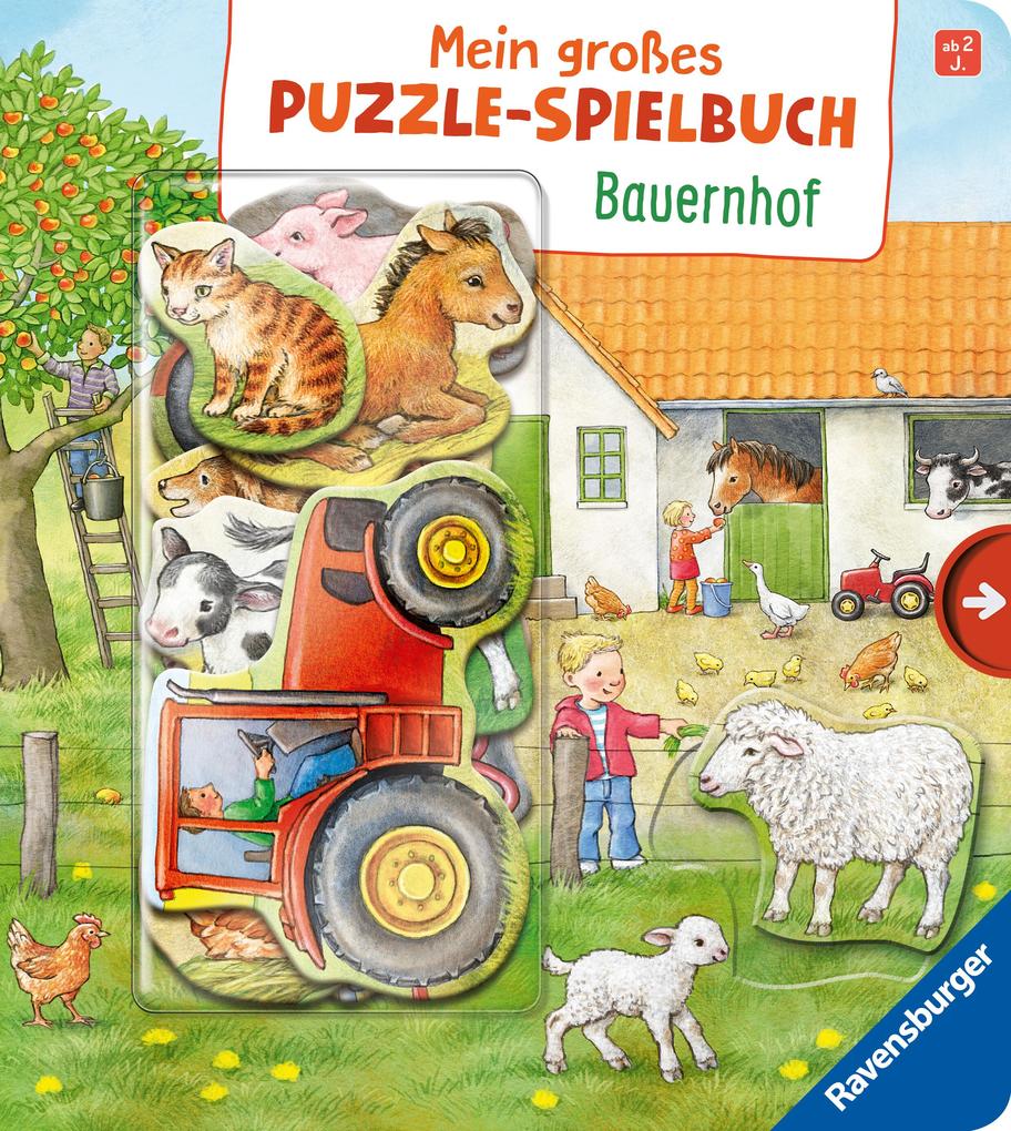 Produktbild: Mein großes Puzzle-Spielbuch Bauernhof