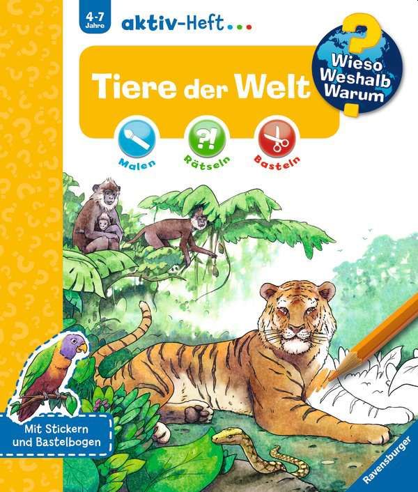 Produktbild: Wieso? Weshalb? Warum? aktiv-Heft: Tiere der Welt