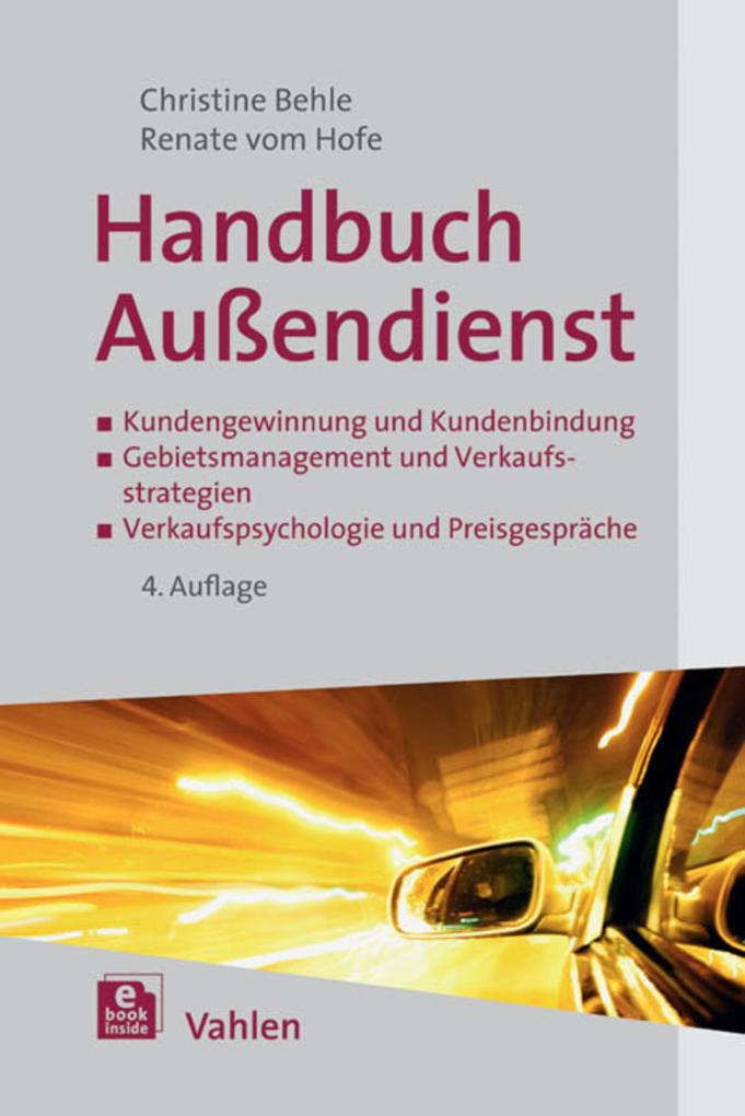 Produktbild: Handbuch Außendienst | Christine Behle, Renate Hofe