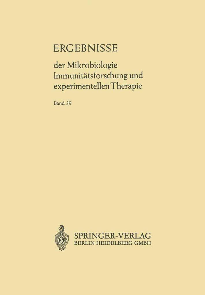 Produktbild: Ergebnisse der Mikrobiologie Immunitätsforschung und Experimentellen Therapie | Werner Henle