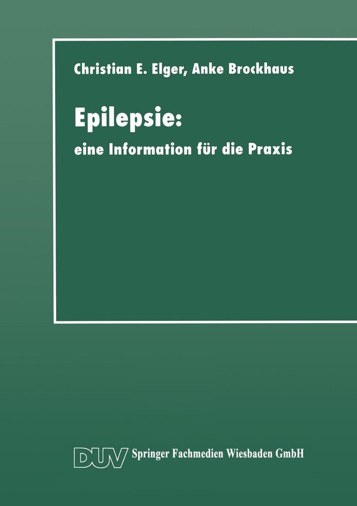 Produktbild: Epilepsie | Christian Erich Elger