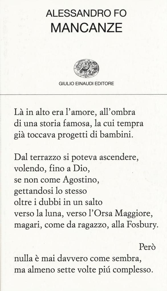 Produktbild: Mancanze | Alessandro Fo