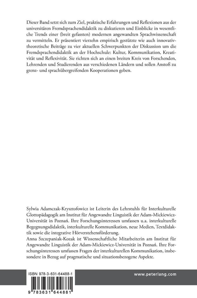 Weitere Ansicht: Kultur - Kommunikation - Kreativität - Reflexivität