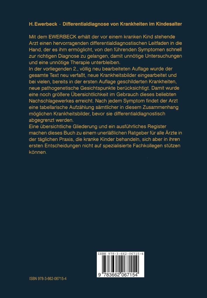 Weitere Ansicht: Differentialdiagnose von Krankheiten im Kindesalter | H. Ewerbeck