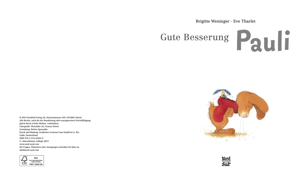 Weitere Ansicht: Gute Besserung Pauli | Brigitte Weninger