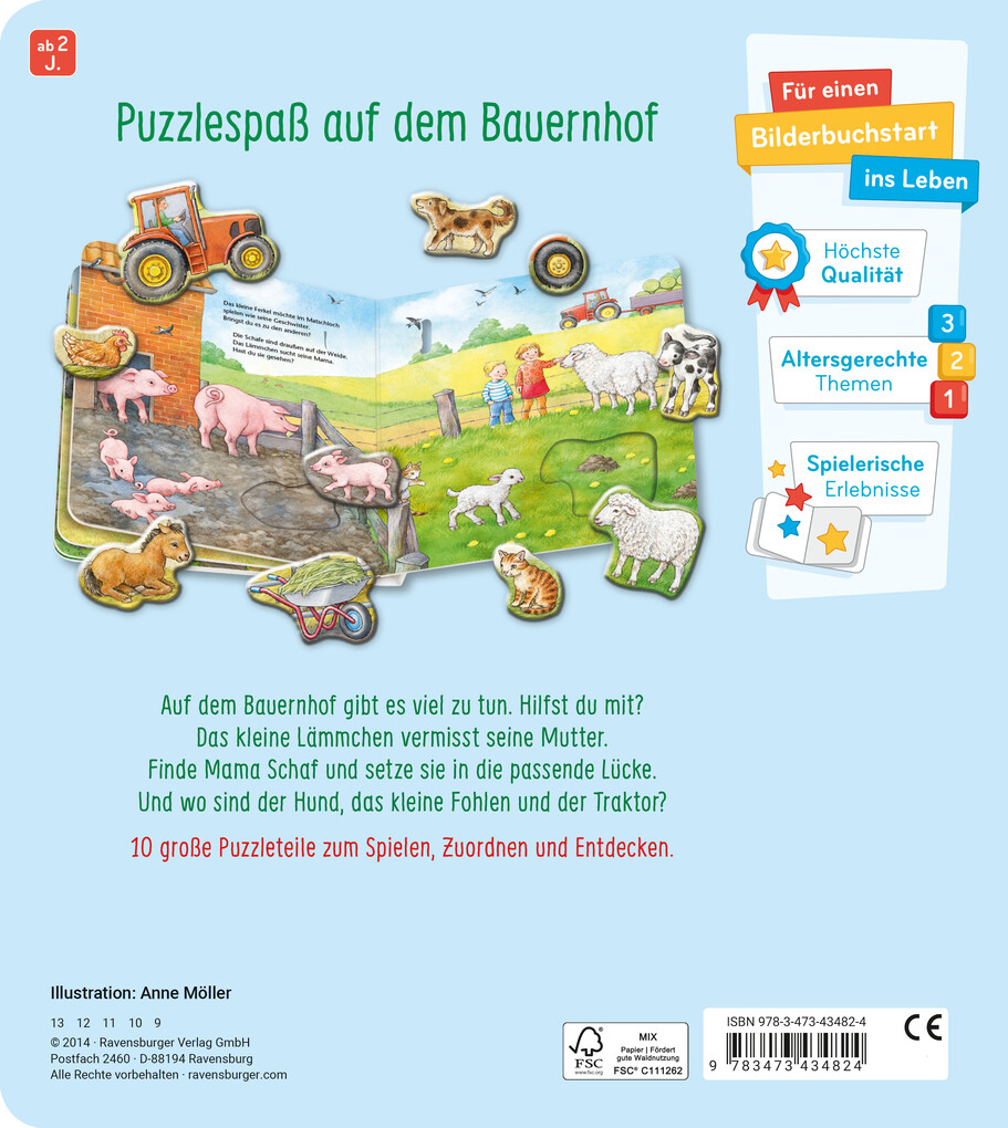 Weitere Ansicht: Mein großes Puzzle-Spielbuch Bauernhof