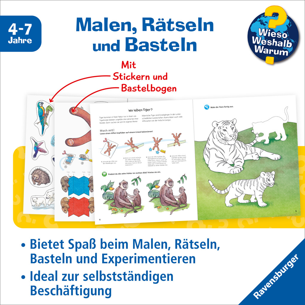 Weitere Ansicht: Wieso? Weshalb? Warum? aktiv-Heft: Tiere der Welt