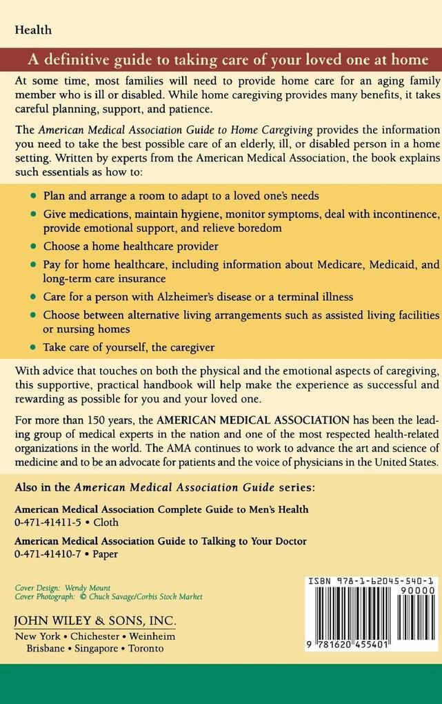 Weitere Ansicht: American Medical Association Guide to Home Caregiving
