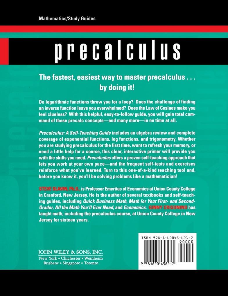 Weitere Ansicht: Precalculus | Steve Slavin, Ginny Crisonino