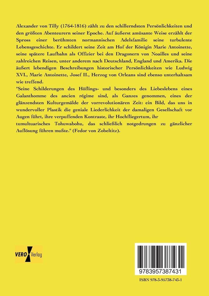 Weitere Ansicht: Die Memoiren des Grafen von Tilly | Alexander von Tilly