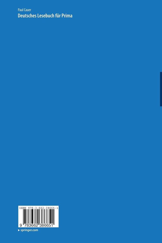 Weitere Ansicht: Deutsches Lesebuch für Prima | Paul Cauer