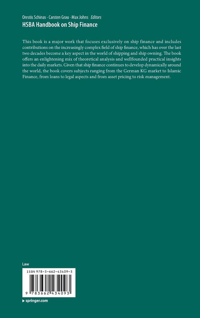 Weitere Ansicht: HSBA Handbook on Ship Finance