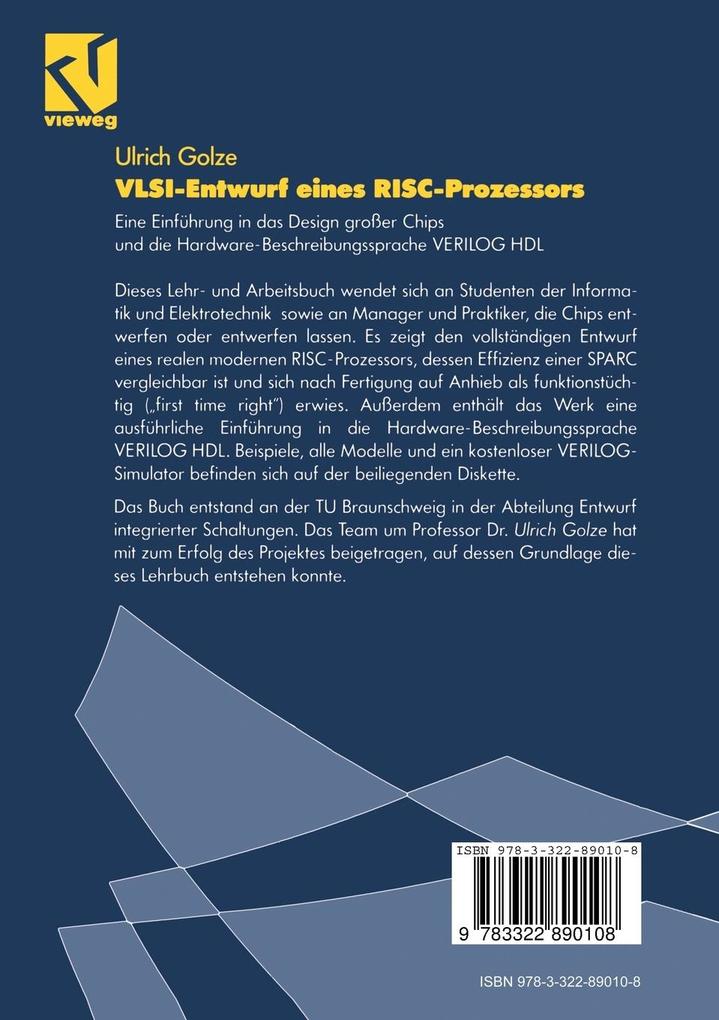 Weitere Ansicht: VLSI-Entwurf eines RISC-Prozessors | Ulrich Golze