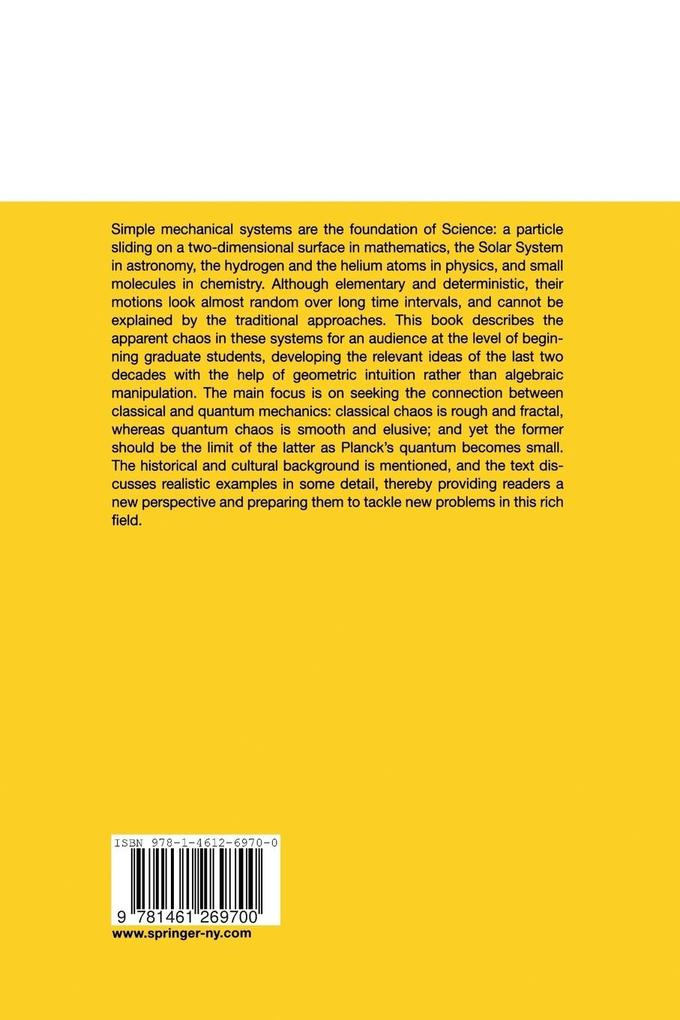 Weitere Ansicht: Chaos in Classical and Quantum Mechanics | Martin C. Gutzwiller