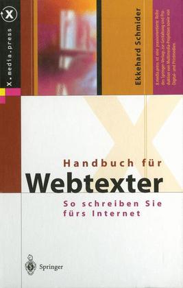 Weitere Ansicht: Handbuch für Webtexter | Ekkehard Schmider