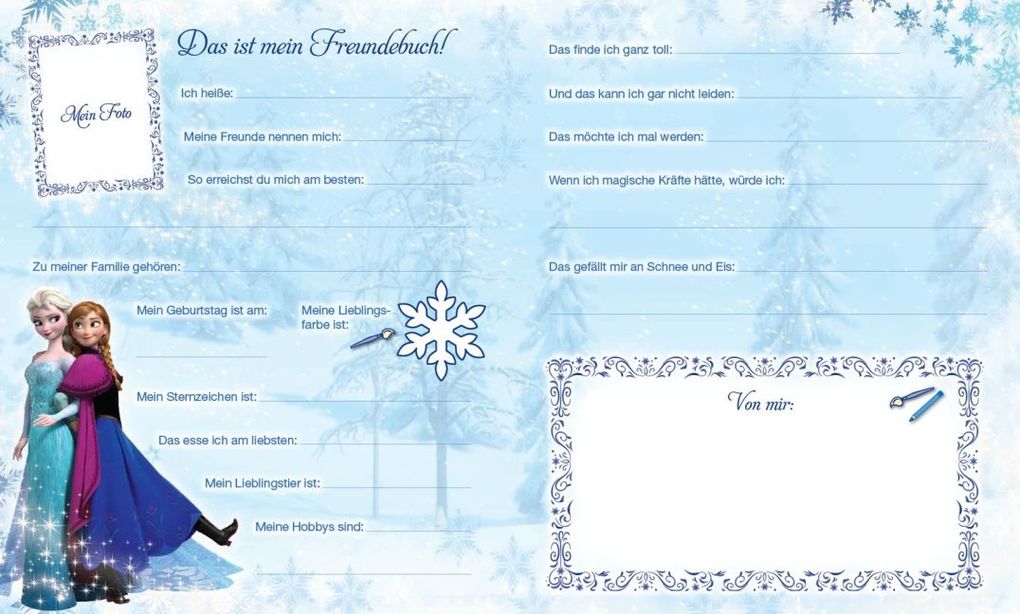 Weitere Ansicht: Disney Die Eiskönigin: Völlig unverfroren Freundebuch