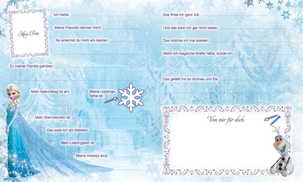 Weitere Ansicht: Disney Die Eiskönigin: Völlig unverfroren Freundebuch