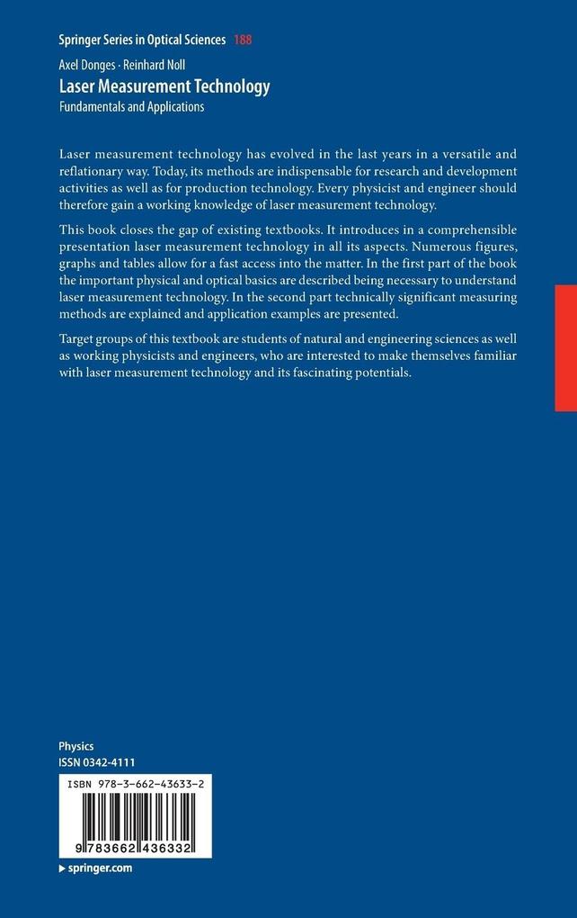 Weitere Ansicht: Laser Measurement Technology | Axel Donges, Reinhard Noll