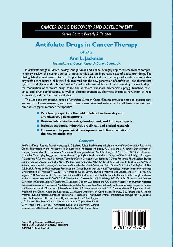 Weitere Ansicht: Antifolate Drugs in Cancer Therapy
