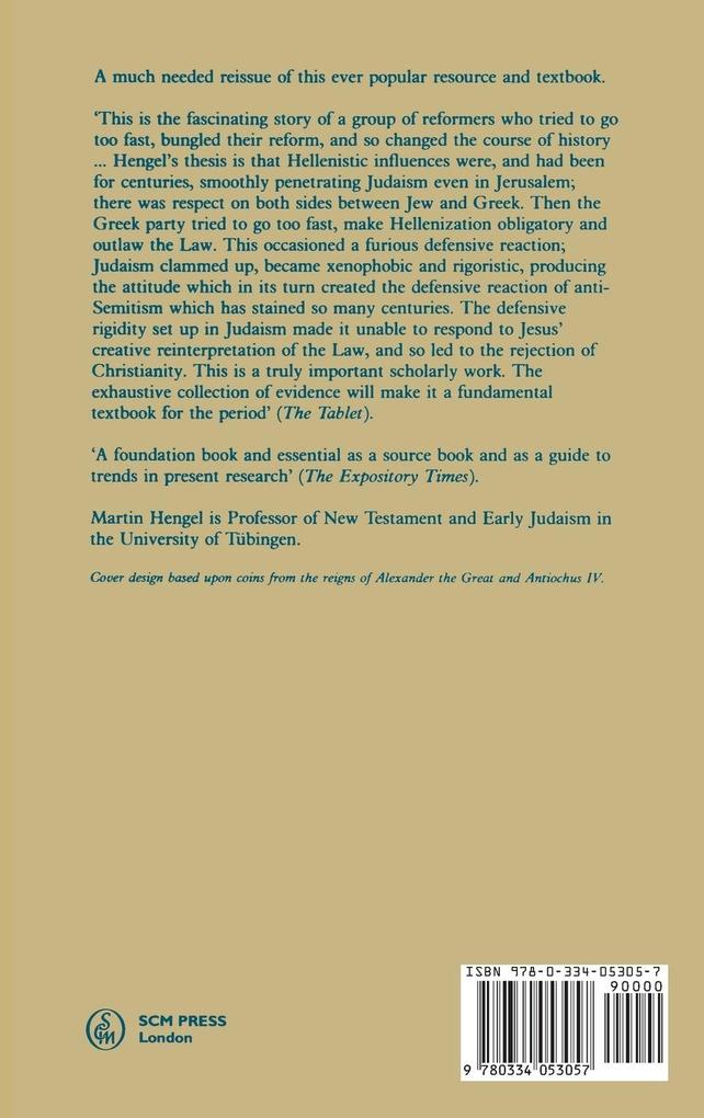 Weitere Ansicht: Judaism and Hellenism | Martin Hengel