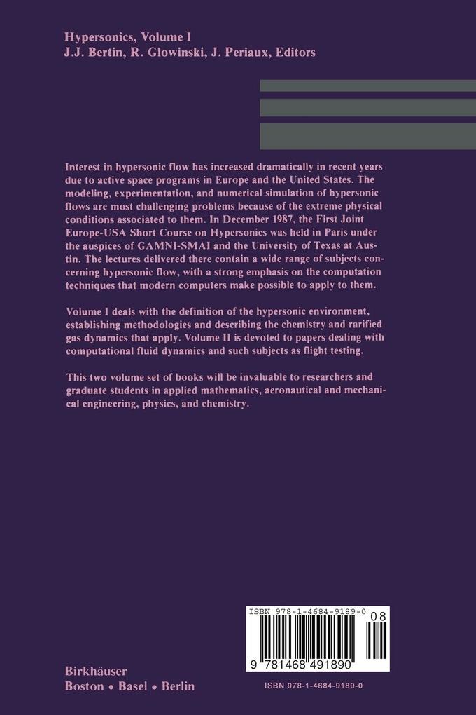 Weitere Ansicht: Hypersonics | Bertin, Glowinski, Periaux