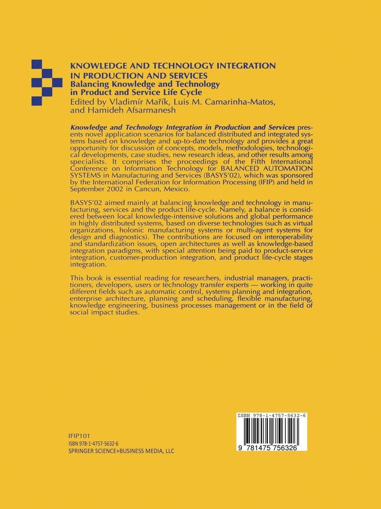 Weitere Ansicht: Knowledge and Technology Integration in Production and Services