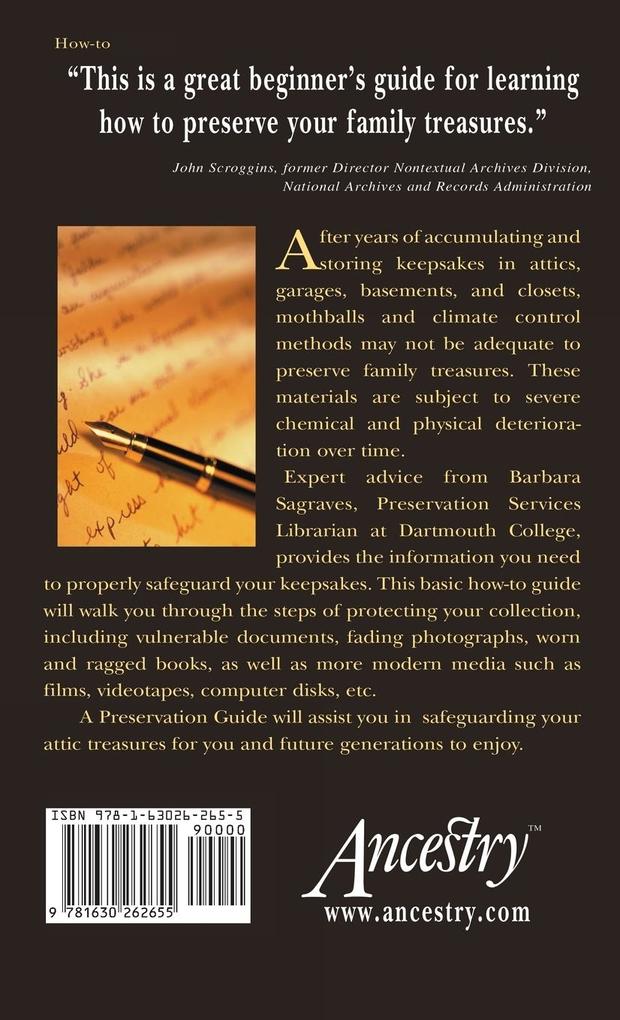 Weitere Ansicht: A Preservation Guide | Barbara Sagraves