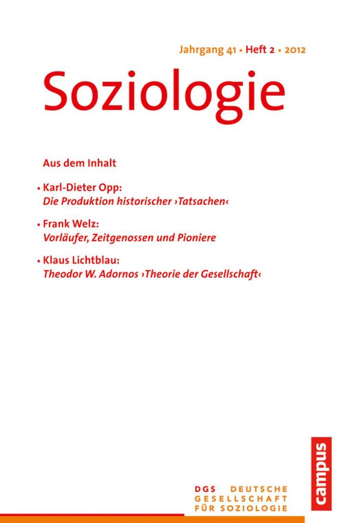 Produktbild: Soziologie 2.2012