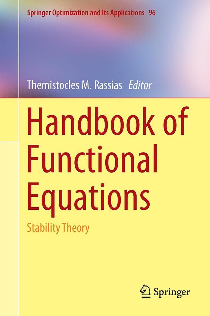 Produktbild: Handbook of Functional Equations