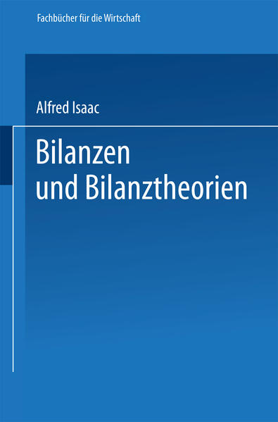 Produktbild: Bilanzen und Bilanztheorien | Alfred Isaac