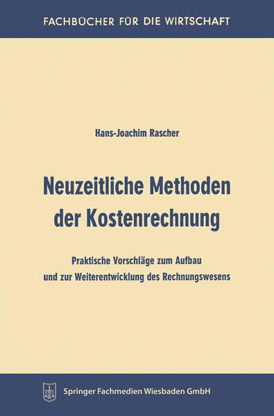Produktbild: Neuzeitliche Methoden der Kostenrechnung | Hans-Joachim Rascher