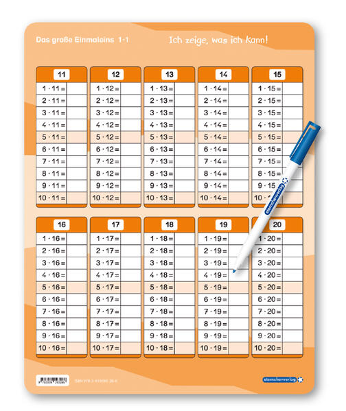 Produktbild: Das große Einmaleins mit Stift | Katrin Langhans, sternchenverlag GmbH